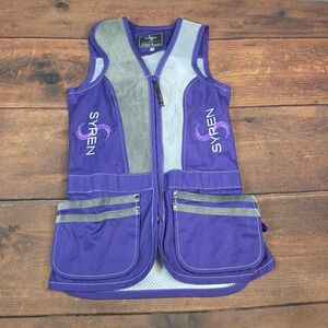 Syren Shooting Vest Womens Small Purple Excellent Mesh Caesar Guerini Trap Skeet
